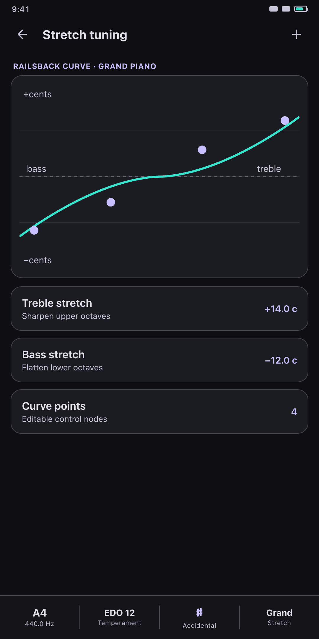 Stretch tuning